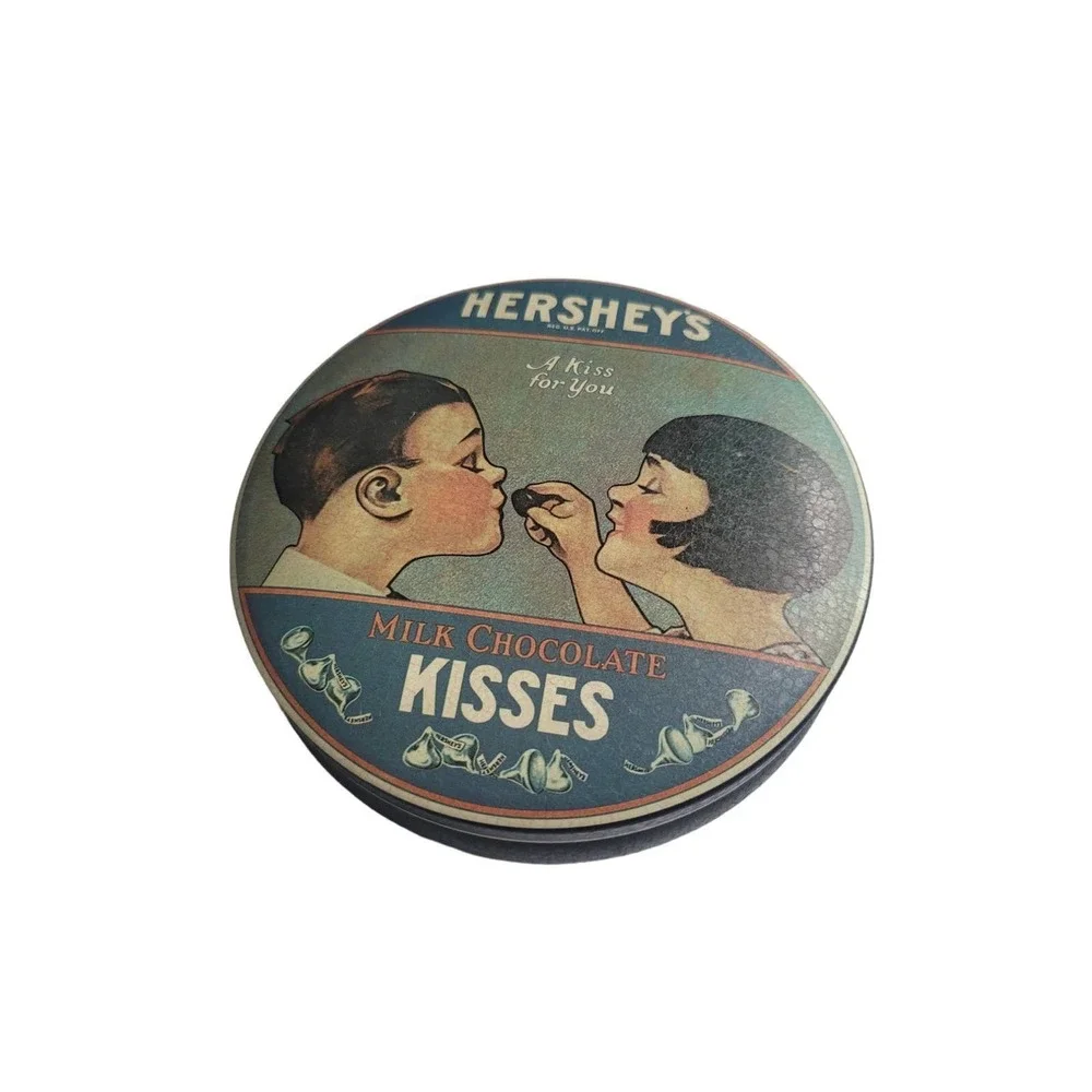 Hersheys Kisses, Vintage Tin Can,‎ A Kiss for You